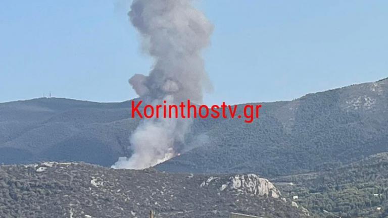 Μάχη με τις φλόγες στο Κατακάλι Κορινθίας - Ενισχύθηκαν οι πυροσβεστικές δυνάμεις
