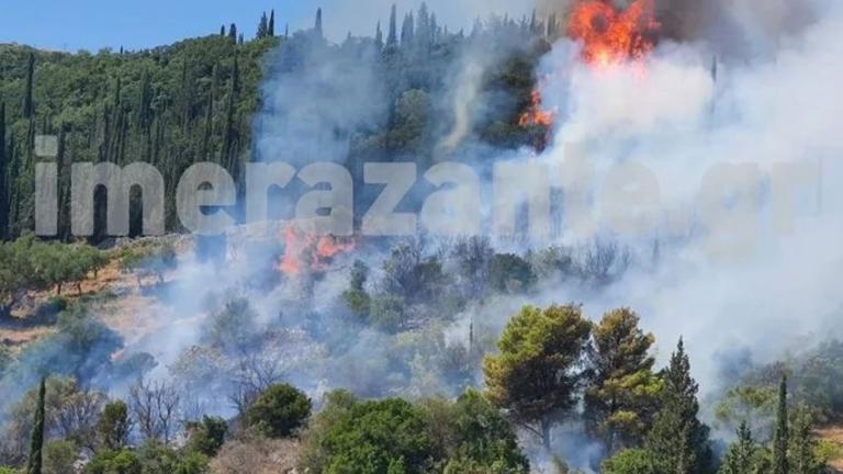 Φωτιά τώρα στη Ζάκυνθο