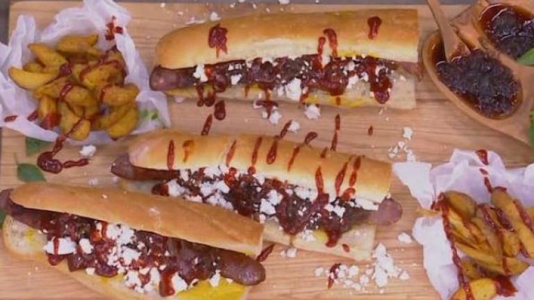 Greek Village Hot Dog