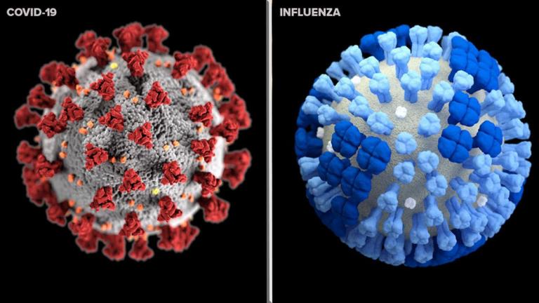 H πορεία της πανδημίας και την ταυτόχρονη κυκλοφορία κορονοϊού και γρίπης