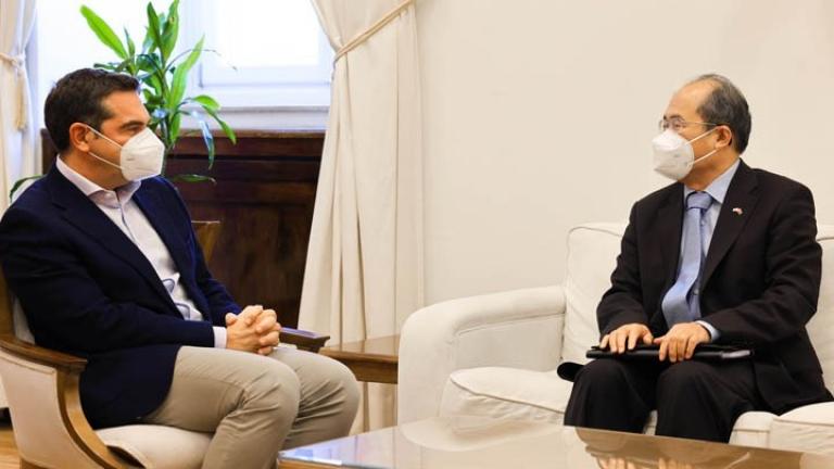 Συνάντηση του Αλέξη Τσίπρα με τον πρέσβη της Κίνας, Σιάο Τζουντσένγκ