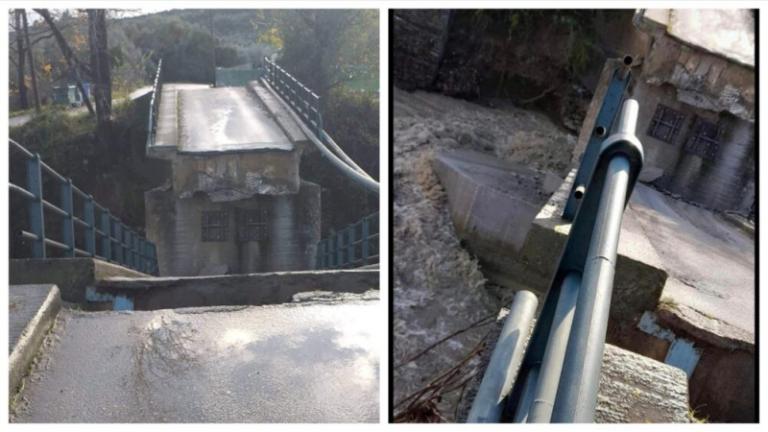 Επαρχιακός δρόμος στο Κομπότι της Άρτας έκλεισε μετά από κατάρρευση γέφυρας στην περιοχή