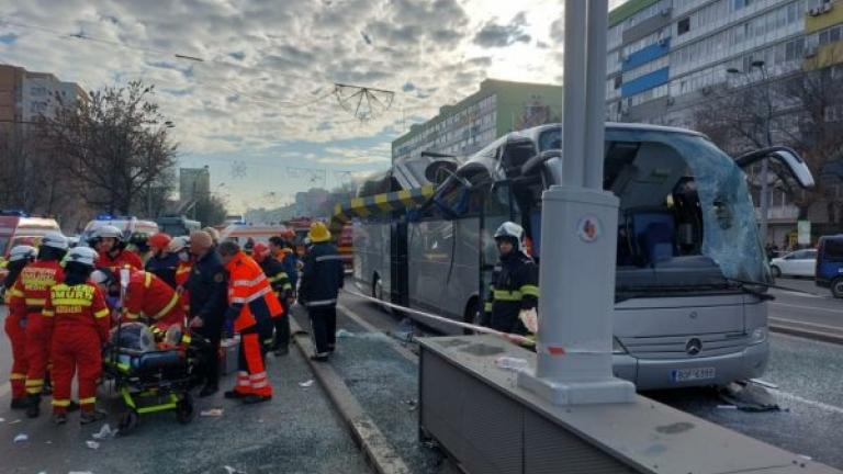 Βίντεο ντοκουμέντο από το δυστύχημα με το λεωφορείο στο Βουκουρέστι 
