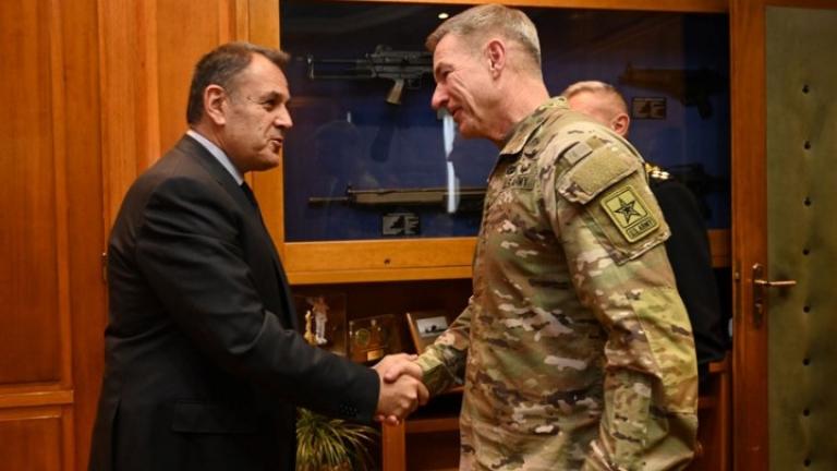 Συνάντηση Παναγιωτόπουλου με τον αρχηγό Στρατού των ΗΠΑ