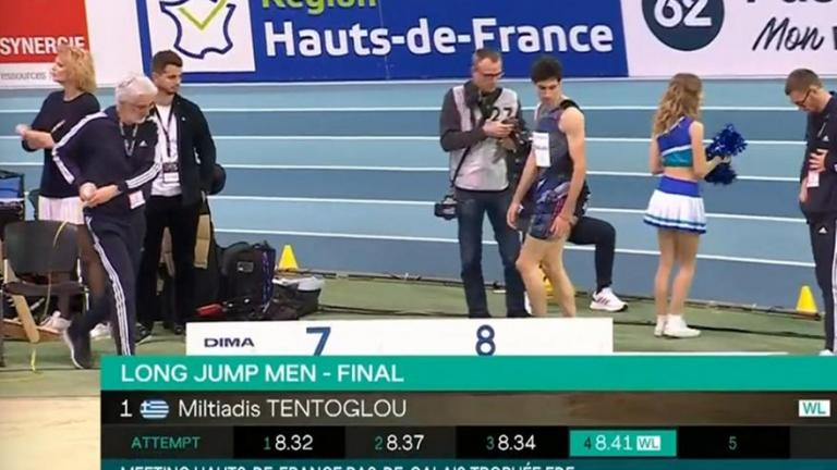 Κάνει πλάκα ο Μίλτος Τεντόγλου - Κορυφαία επίδοση στον κόσμο με 8,41! (ΒΙΝΤΕΟ)