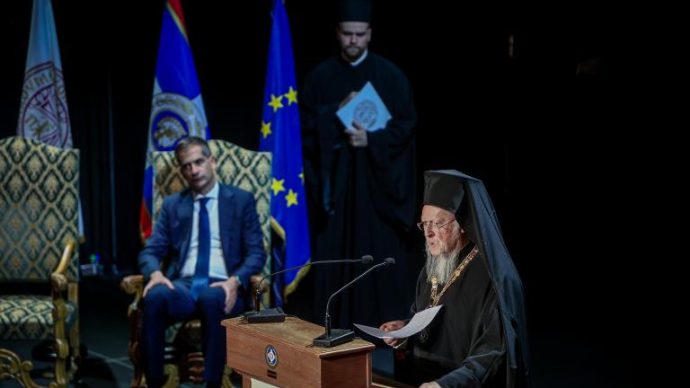 Τον Οικουμενικό Πατριάρχη Βαρθολομαίο τίμησε σήμερα η Αθήνα