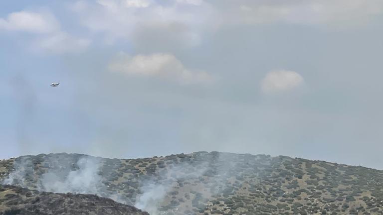 Φωτιά στο Κυψελοχώρι Λάρισας