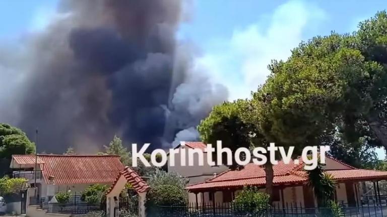 Μεγάλη πυρκαγιά στο Λουτράκι 