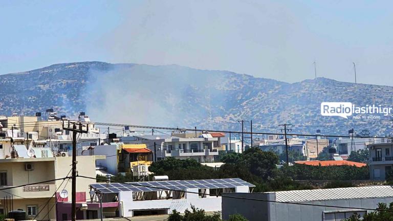 Ιεράπετρα: Φωτιά κοντά σε κατοικημένη περιοχή και υποσταθμό της ΔΕΗ