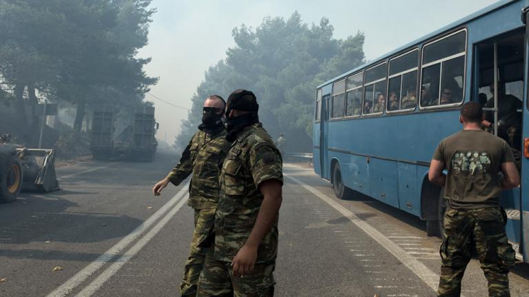 Συνδρομή Ενόπλων Δυνάμεων στα μέτωπα των πυρκαγιών σε όλη την Ελλάδα	