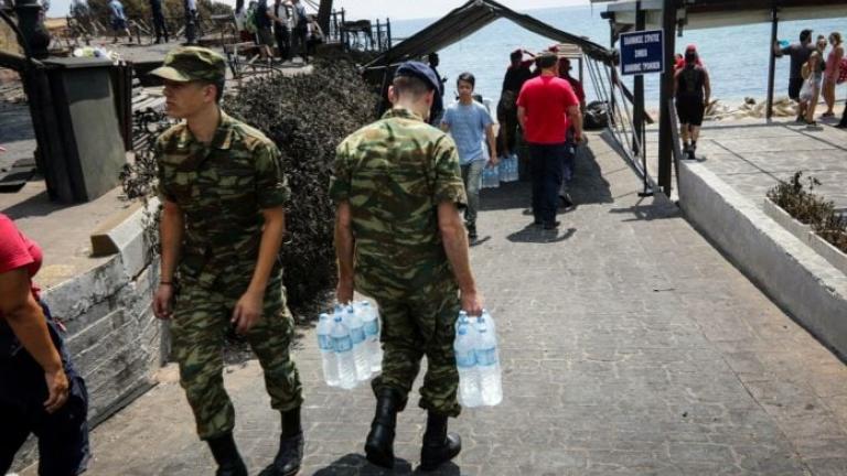 H συνδρομή των Ενόπλων Δυνάμεων στα μέτωπα των πυρκαγιών