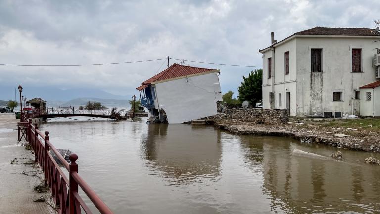 Κακοκαιρία Daniel: 1.096 χιλιοστά βροχής δέχτηκε συνολικά η Ζαγορά Πηλίου	