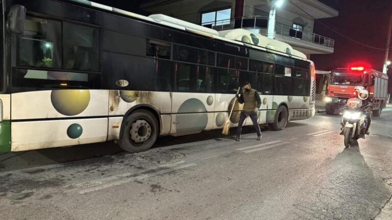 Άγνωστοι πέταξαν μολότοφ σε λεωφορείο του ΟΑΣΑ στα Άνω Λιόσια