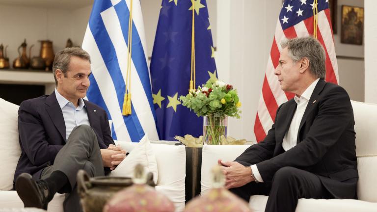 Κυρ. Μητσοτάκης με Α. Μπλίνκεν: Περαιτέρω θετικά βήματα στην αμυντική συνεργασία Ελλάδας-ΗΠΑ