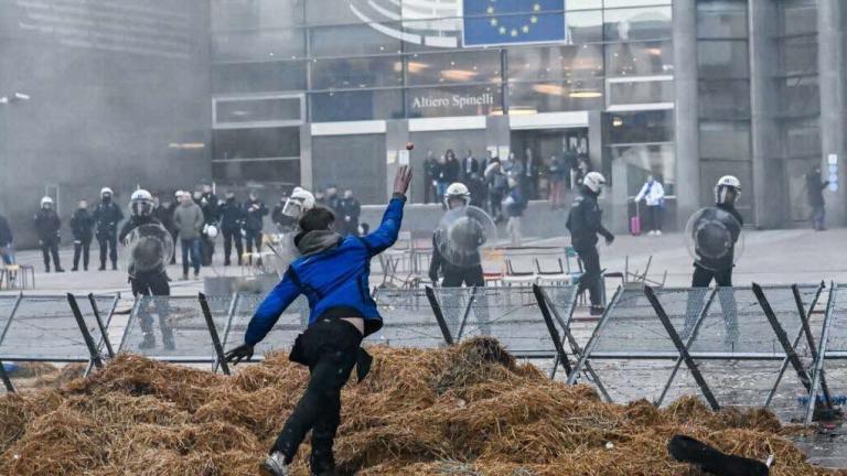 brussels farmers protest 