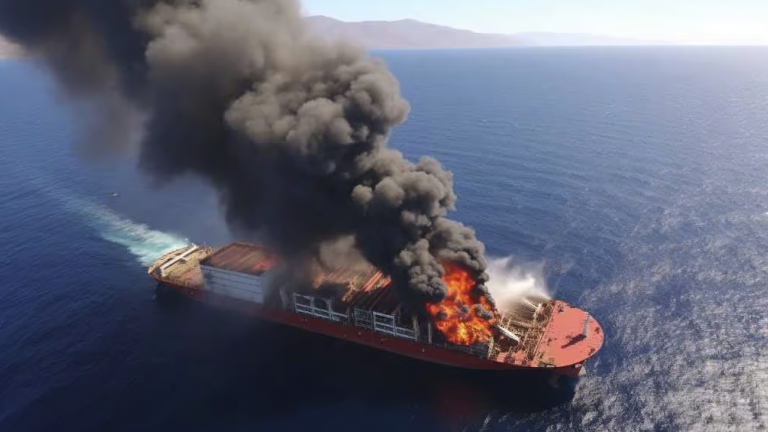 ship attacked red sea