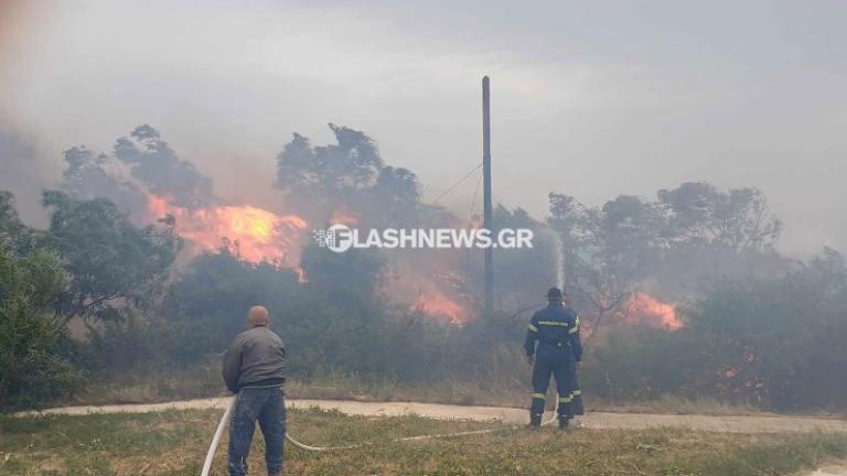 Χανιά: Μεγάλη φωτιά σε εξέλιξη σε περιοχή του Ναυστάθμου Σούδας — Εστάλη μήνυμα 112 — Εκκενώθηκε οικισμός