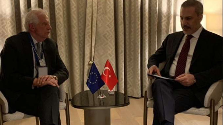 Συνάντηση με τον  υπουργό εξωτερικών της Τουρκίας του ύπατου εκπροσώπου της ΕΕ, Ζοζέπ Μπορέλ στο Ριάντ