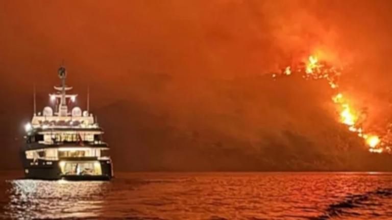 Θαλαμηγός Ύδρα φωτιά 