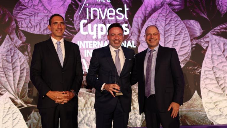 Βράβευση του Χριστόφορου Παπαχριστοφόρου και της Mediterranean Hospitality Venture PLC στα 12th Invest Cyprus International Investment Awards