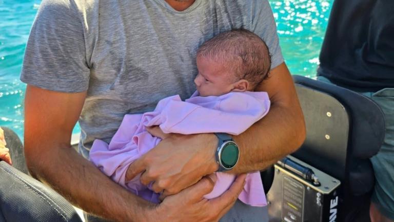 Τήλος: Η συγκλονιστική διάσωση του βρέφους προσφύγων