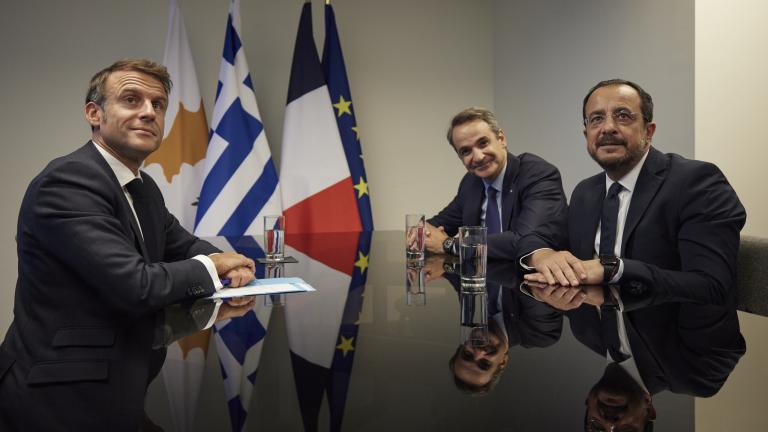 mitsotakis christodoulidis macron