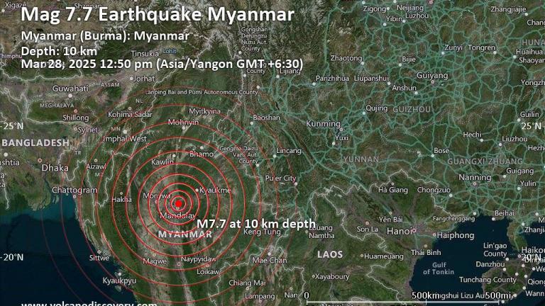 Μιανμάρ - Ταϊλάνδη: Ισχυρές σεισμικές δονήσεις 7,7 και 7,3 Ρίχτερ