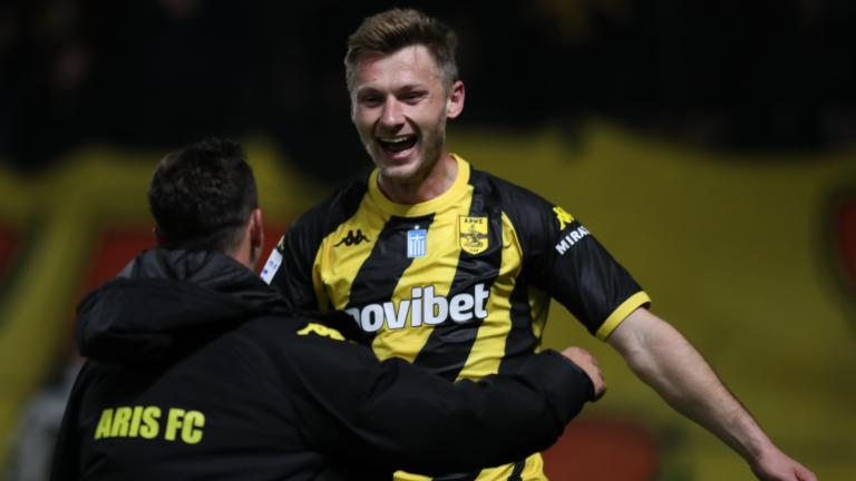 Άρης-Ατρόμητος 1-0: Έκανε... του κεφαλιού του ο Μπράμπετς και φουλ για Ευρώπη οι «κίτρινοι»