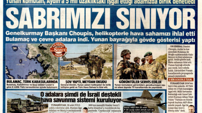 Τούρκικη εφημερίδα: «Ο Έλληνας αρχηγός Ενόπλων Δυνάμεων δοκιμάζει τις αντοχές μας»