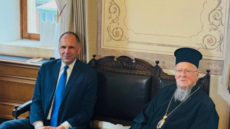 Στην Κωνσταντινούπολη βρίσκεται ο υπουργός Εξωτερικών Γιώργος Γεραπετρίτης όπου και συναντήθηκε με Οικουμενικό Πατριάρχη κ.κ. Βαρθολομαίο. 