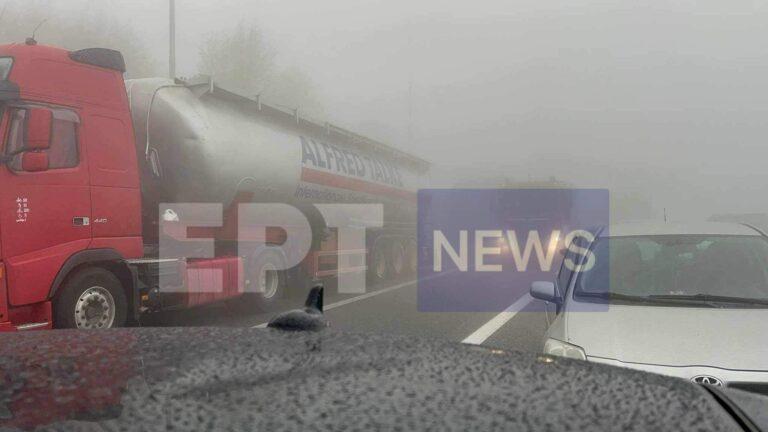 Εγνατία Οδός: Τροχαίο δυστύχημα με δυο απανθρακωμένους - Φωτιά στα διόδια Πολυμύλου 