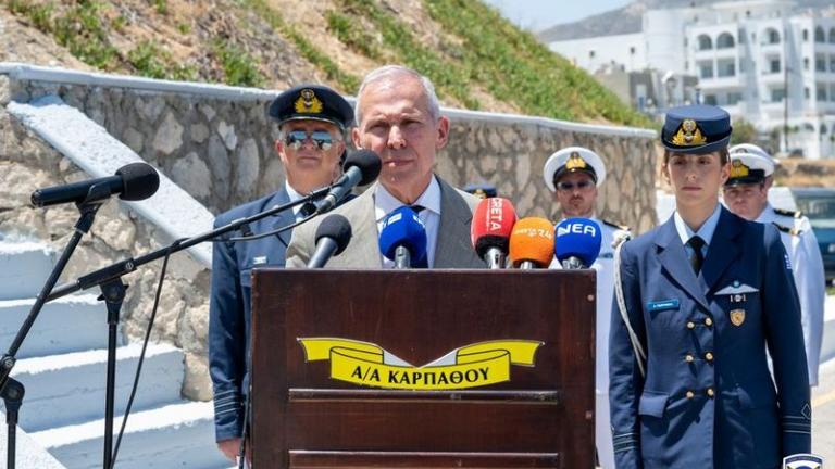 ΥΦΕΘΑ Θ.Δαβάκης: Στην Κάρπαθο για την τραγική απώλεια του Σμηναγού (Ι) Κ.Ηλιάκη από δολοφονική ενέργεια Τούρκου πιλότου