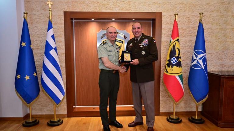 Α/ΓΕΣ Αντιστράτηγος Γ.Κωστίδης: Συναντήσεις και συνεργασία με τον Διοικητή των Δυνάμεων του Στρατού των ΗΠΑ Στρατηγό Άντριου Πόππας 