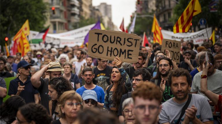 Διαδήλωση στην Ισπανία κατά του τουρισμού