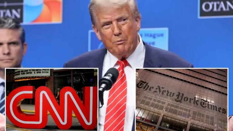 τραμπ και cnn και new york times