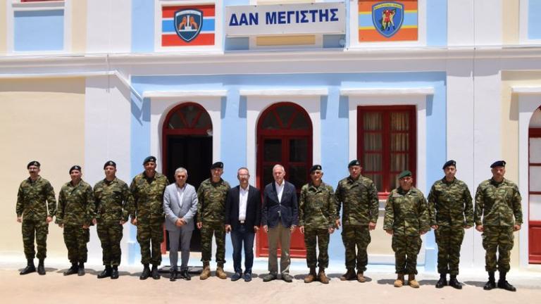 Θ. Δαβάκης – Αντιστράτηγος Γ.Κωστίδης: Τελετή ολοκληρώσεως του έργου ηλεκτρικής διασυνδέσεως των Μικρονήσων Ρω και Στρογγύλης με τη Νήσο Μεγίστη