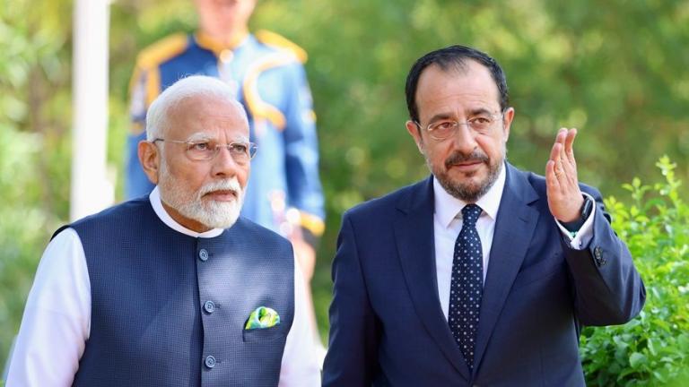 ΕπίσκεψηΚοινή διακήρυξη Κύπρου και Ινδίας: Στο επίκεντρο η άμυνα και η τεχνολογία