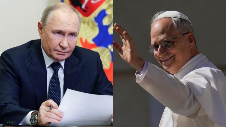 πουτιν και πάπας λέον ΙΔ