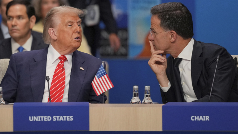 trump rutte NATO summit