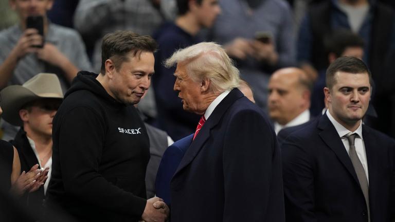 ελον μασκ και τραμπ