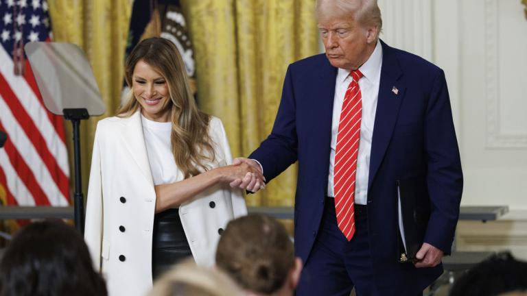 τραμπ και μελανια