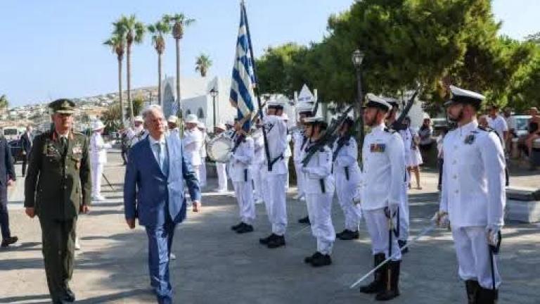 Ο Κώστας Τασούλας στην Πάρο