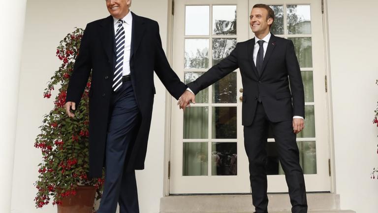 μακρον και τραμπ