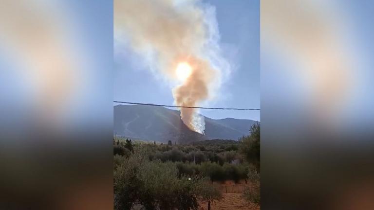 Θεσπρωτία: Σε εξέλιξη πυρκαγιά στο Γαρδίκι, συνεχίζεται το έργο της κατάσβεσης