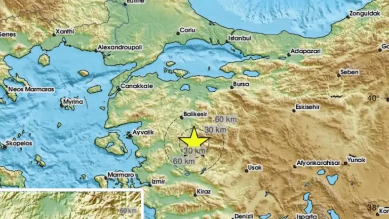 Δύο σεισμοί 4,8 και 4,5 Ρίχτερ στην Τουρκία – Μεταξύ Σμύρνης και Μπαλικεσίρ το επίκεντρο