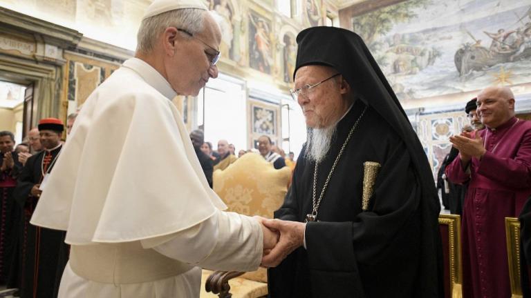 παπας λέων ΙΔ και πατριαρχης βαρθολομαιος