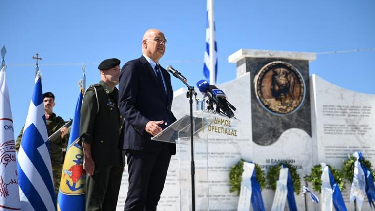 Ν. Δένδιας – Στρατηγός Δ.Χούπης: Στην τελετή των αποκαλυπτηρίων του Μνημείου Πεσόντων Ελλήνων στρατιωτικών στη Μάχη του Ρίμινι, στην Ορεστιάδα