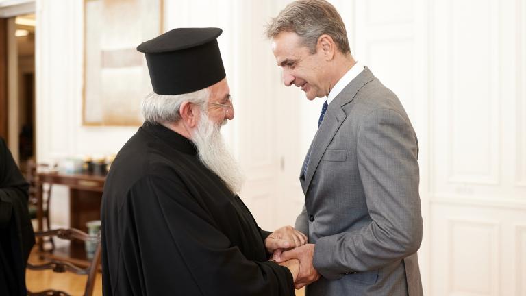 μητσοτάκης αρχιεπίσκοπος κρητης 