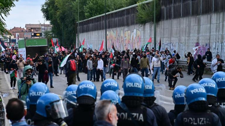 Ιταλία: Συγκρούσεις μεταξύ αστυνομίας και διαδηλωτών για την Παλαιστίνη στο Τορίνο