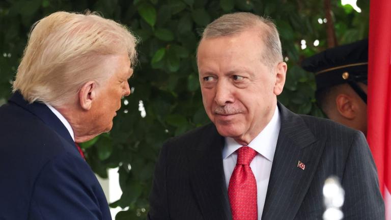 Erdogan with Trump.